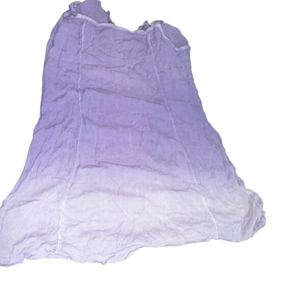 Vintage purple ombré boho mini dress - Picture 2 of 4